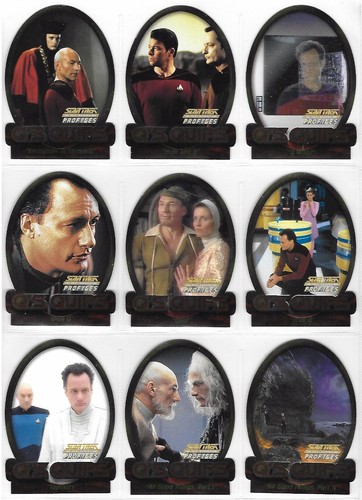 Star Trek TNG The Next Generation Profiles - 9 Card "Q's Quips" Chase Set Q1-Q9 - Picture 5 of 6