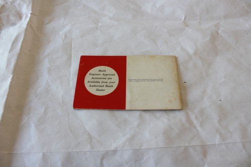 1965 Buick Owners Manual + Buick Accessory Book + Build Sheet - Picture 12 of 14