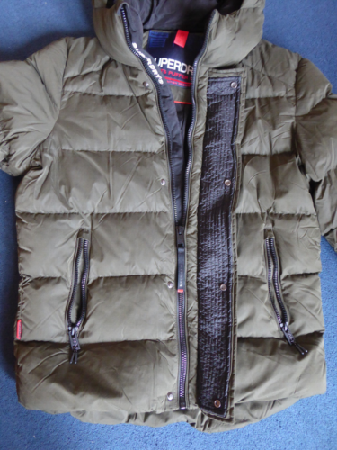 Superdry - Sports Puffer Series Jacket - Padded Winter Coat - Khaki - Size Small - Picture 4 of 10