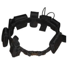Versatile Police Security Tactical Duty Belt Set w/ Gun Flashlight Baton Holster