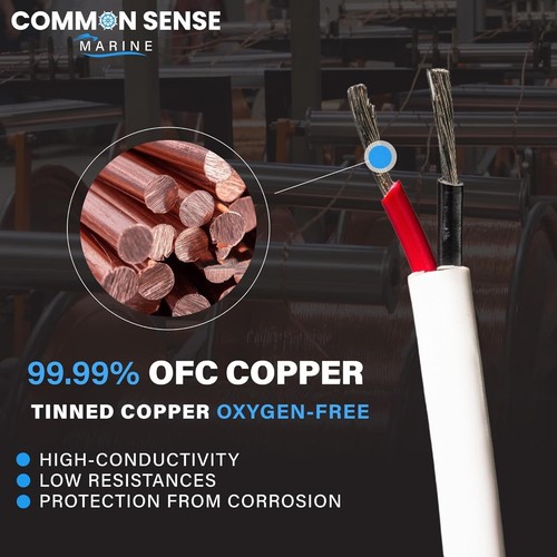 Durable 14 AWG Marine Wire, 75 ft Tinned Copper - Optimal Performance & Safety - Picture 8 of 8