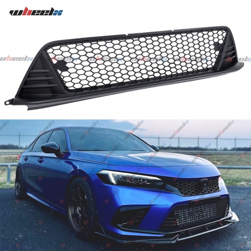 Front Upper Grille Matte Black for 2022-2024 Honda Civic Base Sedan Type R Style - Picture 12 of 14