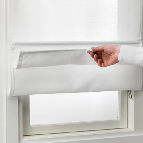 IKEA RINGBLOMMA Traditional Roman Blind White/Grey/Beige,Several Colors & Sizes - Foto 10 di 14