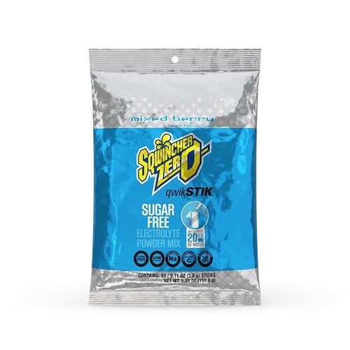 Sqwincher Zero Qwik Stik Electrolyte Drink- Sugar Free- 50 Servings -10 Flavours - Picture 14 of 35