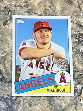 2020 Topps Retro '85 Mike Trout #85-1 Los Angeles Angels MLB Baseball Card