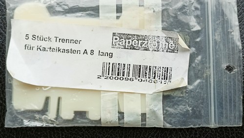 Trenner Trenneinsätze für Vokabelbox Vokabelkasten Karteikasten Lernbox - Bild 3 von 3
