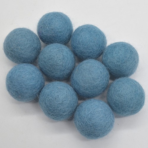 100% Wool Felt Balls - 3 cm – 10 pcs – Pick from 90 Colours – Craft Supply - Picture 20 of 96