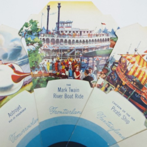 1955 Disneyland Prototype Souvenir Fan Opening Year Collectible Rare Disney Park - Picture 5 of 22