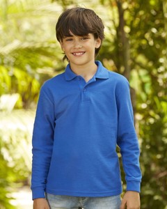 Bambino Fruit of the Loom Polo Manica Lunga
