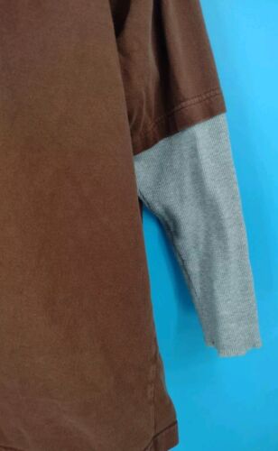 Remington Long Sleeve Brown 100% Cotton T-shirt with Thermal Sleeves Sz. XL - Picture 2 of 5