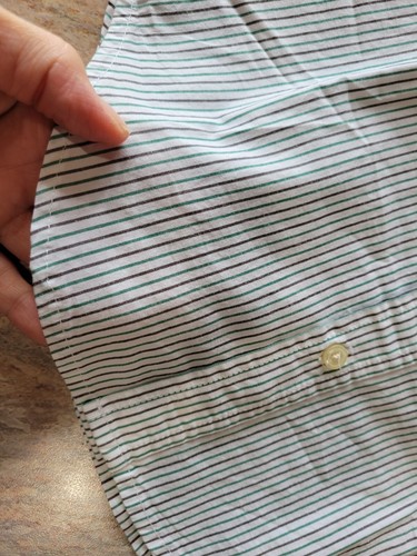 NEW The Children's Place Boys White Striped Long Sleeve Dress Shirt Small 5/6 - Picture 11 of 12