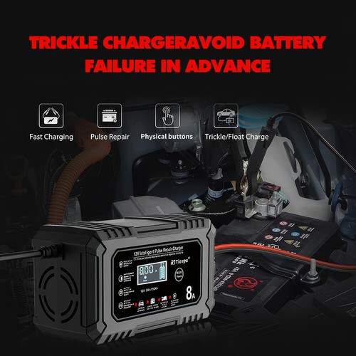 Smart 12V 8A Car Battery Charger Automatic Trickle For LiFePO4 Lead Acid AGM GEL - Picture 12 of 19