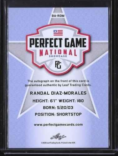 2020 Leaf Perfect Game RC XRC Auto Base /50 U-Pick Auction Many 2 Choose From - Picture 71 of 259