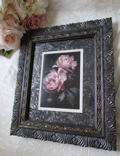 Frame & Peony,8x10 Ornate Frame,Art Print,Victorian,Cottage,Goth,Event,Baroque - Picture 23 of 24