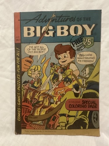 ADVENTURES OF THE BIG BOY - Elby’s Restaurant Adv. Comic Book No. 240 - 1977 - Picture 2 of 23