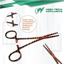 Pet Cat Dog Groomer Ear Care Hemostat Locking Forceps Straight 5.5" Fine Quality