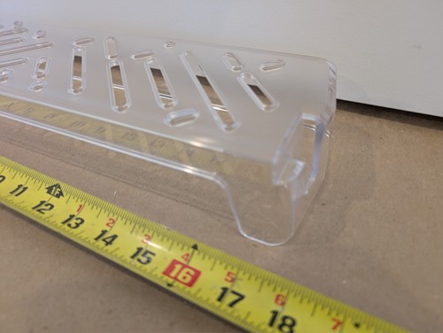 WRT112CZJZ00 WHIRLPOOL REFRIGERATOR DOOR BASKET / BIN W11104544 CLEAR PLASTIC - Picture 3 of 18