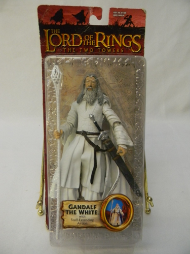 LOTR TTT ToyBiz Gandalf The White Action Figure NIB 2003