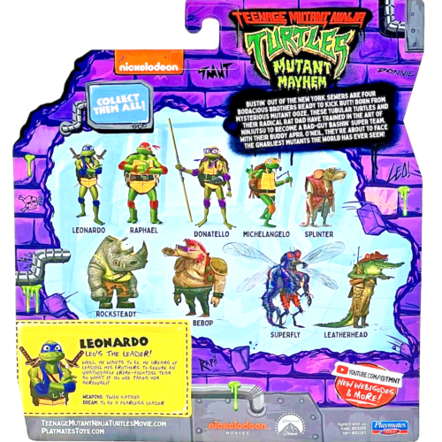TMNT Playmates Mutant Mayhem Movie Action Figures Turtles Splinter - You Choose - Picture 32 of 89