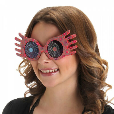 Harry Potter Luna Lovegood Spectre Specs Glasses Red