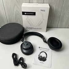 BAD HINGE Monoprice SonicSolace II Active Noise Cancelling Bluetooth Headphones