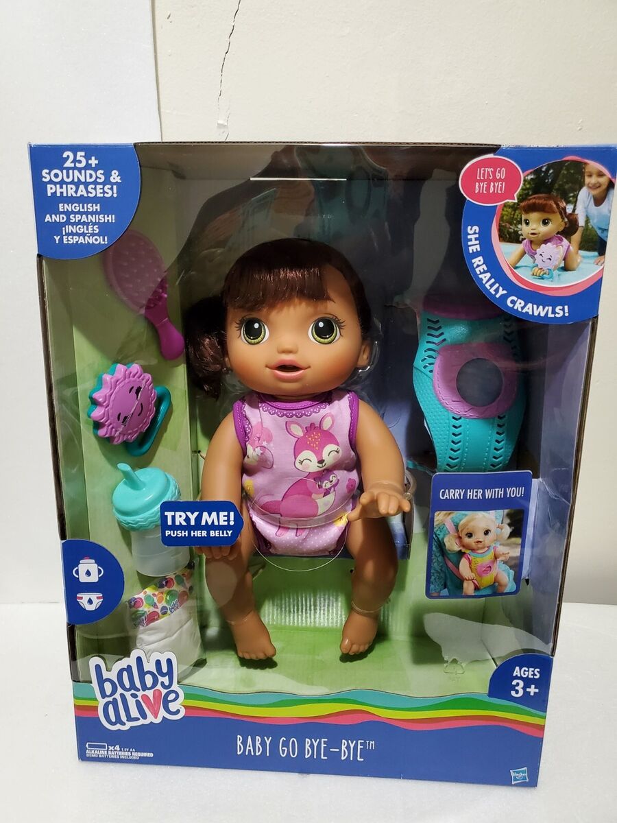 Baby alive go bye bye brunette discount