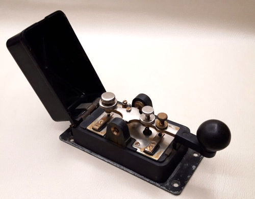 ANTYK VINTAGE Kod Morse'a Radziecki klucz wojskowy CB RADIO HAM Radio amatorskie - Zdjęcie 2 z 15