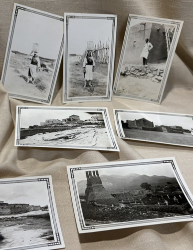 Old Laguna New Mexico Pueblo Indian Village 4 3/4"x3” 13 Photos Native Americans - Picture 3 of 16