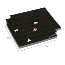 3pc Ring Liner Ring Pad Ring Organizer 36 Slot Insert Half Tray Insert Display