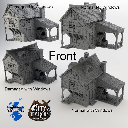 Blacksmiths Scatter Terrain Tabletop Gaming DnD 3D Print - Picture 3 of 10
