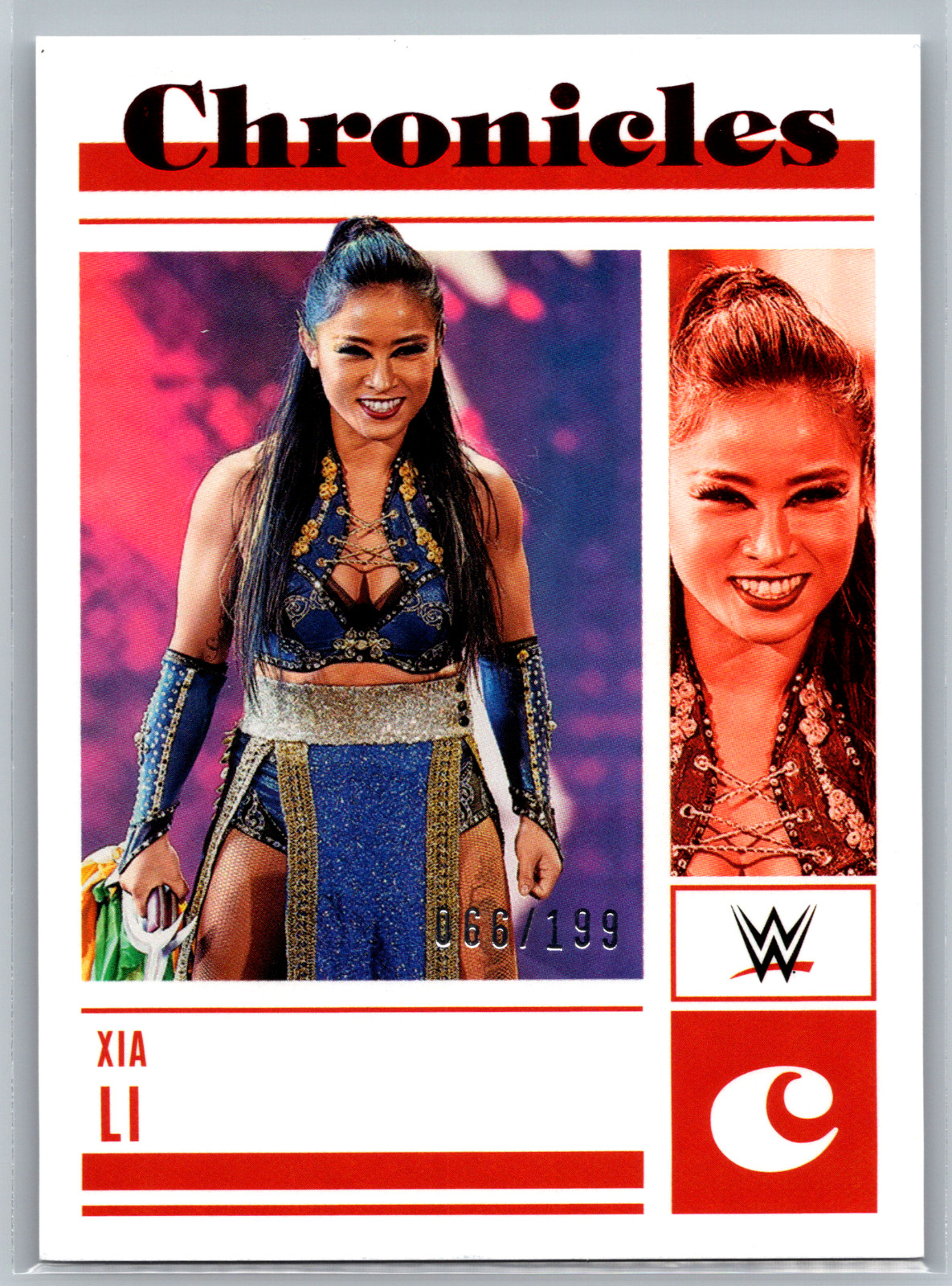 Xia Li 2023 Panini Chronicles WWE Red /199 #81