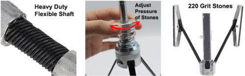 Auto Engine Cylinder Hone Adjustable Deglazer Tool Kit 3/4" to 7" Grinding Holes - Bild 10 von 14