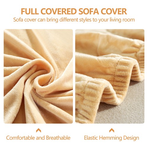 For 1 2 3 4 Seater Velvet Stretch Sofa Covers Couch Slipcover Protector Non-slip - Picture 58 of 69