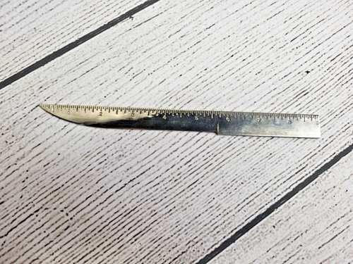 Vintage religiöser Brieföffner mit Lineal Matthäus, Markus, Lukas, Johannes Metall 9 Zoll - Bild 4 von 5