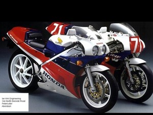 HONDA VFR750R RC30 VINTAGE MOTORCYCLE MOTORBIKE POSTER BROCHURE ADVERT A3