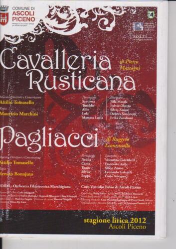 Cavalleria Rusticana Pagliacci Common Di Ascoli Piceno Saison Lyrik 2012 - Bild 1 von 1