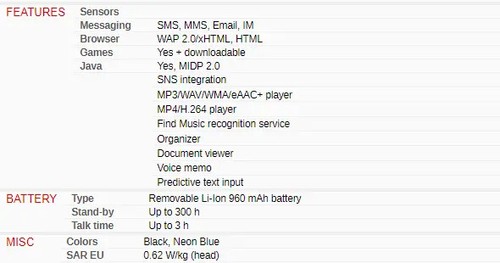 Samsung M3710 Corby Beat 2MP 2.8" 2G GSM 850 / 900 / 1800 / 1900 Phone - Afbeelding 7 van 9