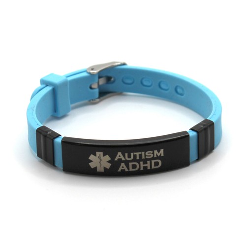 Personalised Metal Silicone Wristbands Medical bracelet Blood Event ICE Lost - Picture 32 of 262