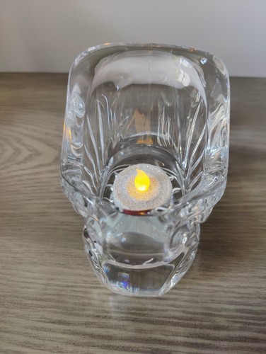 Glass Christmas Sleigh Sled Votive Tea Light Holder-2 for sale - Picture 4 of 16