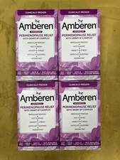 4 New Amberen Advanced Perimenopause Relief - 60 Capsules Each Box Exp. 12/2025