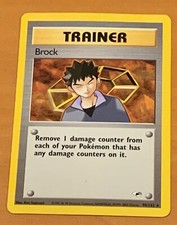 Pokémon TCG Brock Gym Heroes 98/132 Regular Unlimited Rare