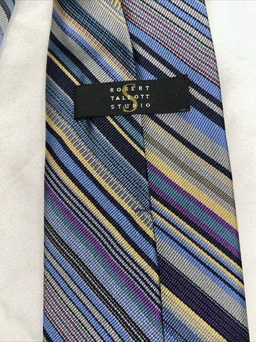 ROBERT TALBOTT STUDIO Mens Designer Silk Tie USA 61”x3.75” - Picture 5 of 6