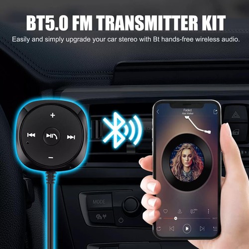 For Car Stereo Audio AUX-in Bluetooth Wireless Receiver Transmitter Adapter FM - 第 7/20 張圖片