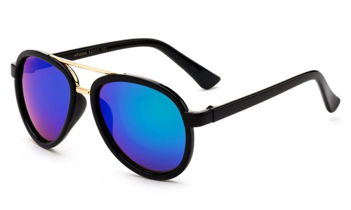 Kids Sunglasses Pilot Style Boys Girls Youth Eyewear Classic UV 100% Lead Free - Picture 4 of 13