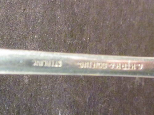 Sterling Stieff Betsy Patterson PLAIN SERVING FORK 7 1/2" No Mono - Picture 3 of 3