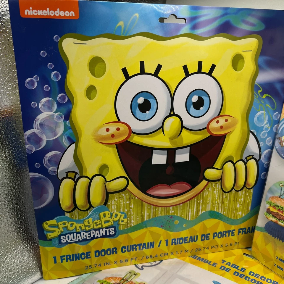 SpongeBob Squarepants Party Decorations Door Curtain, Table Decor, Hanging Decor - Image 2 of 4