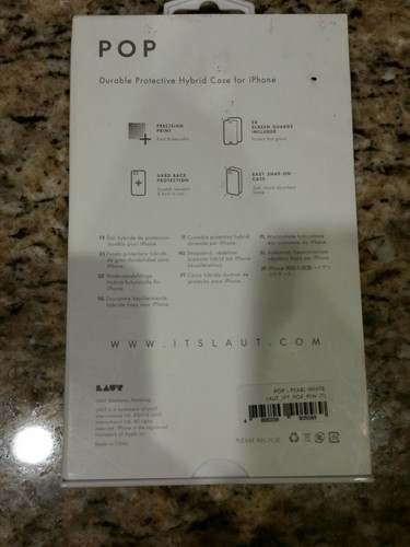 LAUT POP Case for Apple iPhone 8 / 7 / 6s /6 -Arctic Pearl, White *NEW* - Picture 7 of 10
