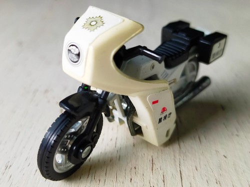 Vintage Tomica Toys Honda CB750F 1:34 Motorcycle Police White Good Made In Japan - 第 1/9 張圖片