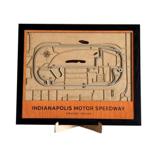 Indianapolis Motor Speedway Formula 1 Grand Prix Race Track 3D Wood Wall Art\