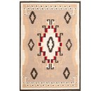 Large Wool Kilim Navajo Southwestern Bohemian Gray Rug 5x8 ft Handmade Rug